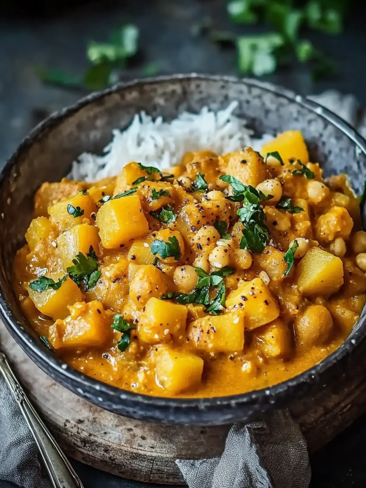 Süßkartoffel und Kichererbsen Curry: Gesund und einfach Genießen 2 Süßkartoffel und Kichererbsen Curry