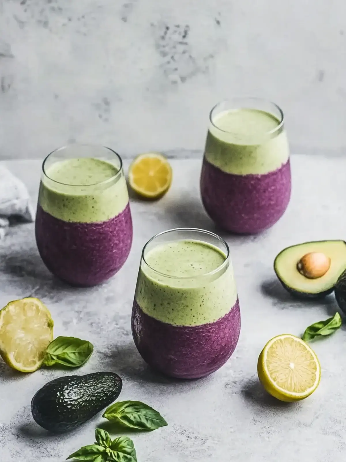 Heidelbeer Avocado Smoothie mit Zitrone und Joghurt Genuss 3 Heidelbeer Avocado Smoothie mit Zitrone und Joghurt