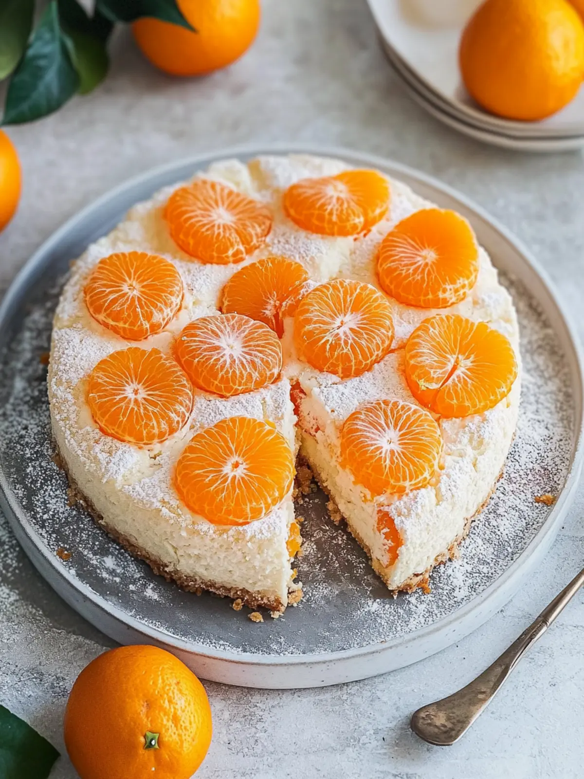 Schmandkuchen mit Mandarinen vom Blech - Fruchtiger Genuss für Feste 2 Schmandkuchen mit Mandarinen vom Blech