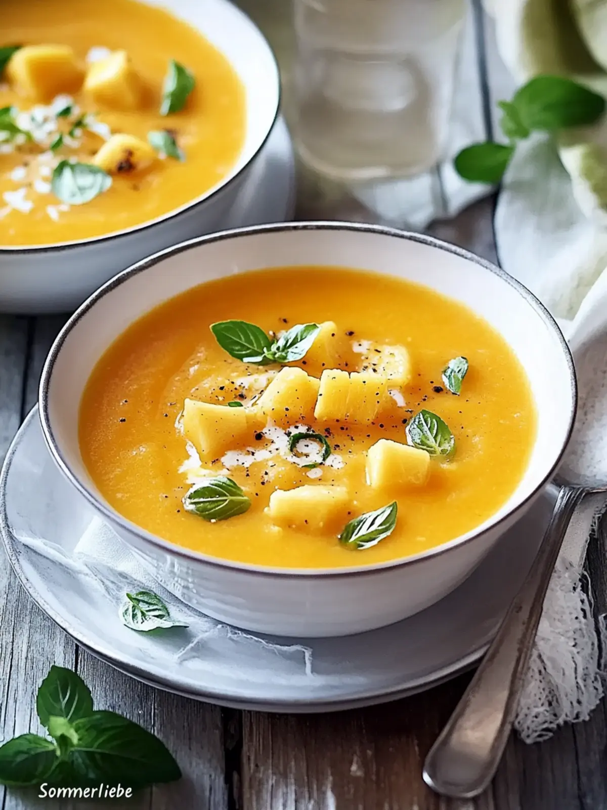 Möhren-Mango-Suppe „Sommerliebe“: Fruchtiger Genuss für alle 2 Möhren-Mango-Suppe „Sommerliebe“