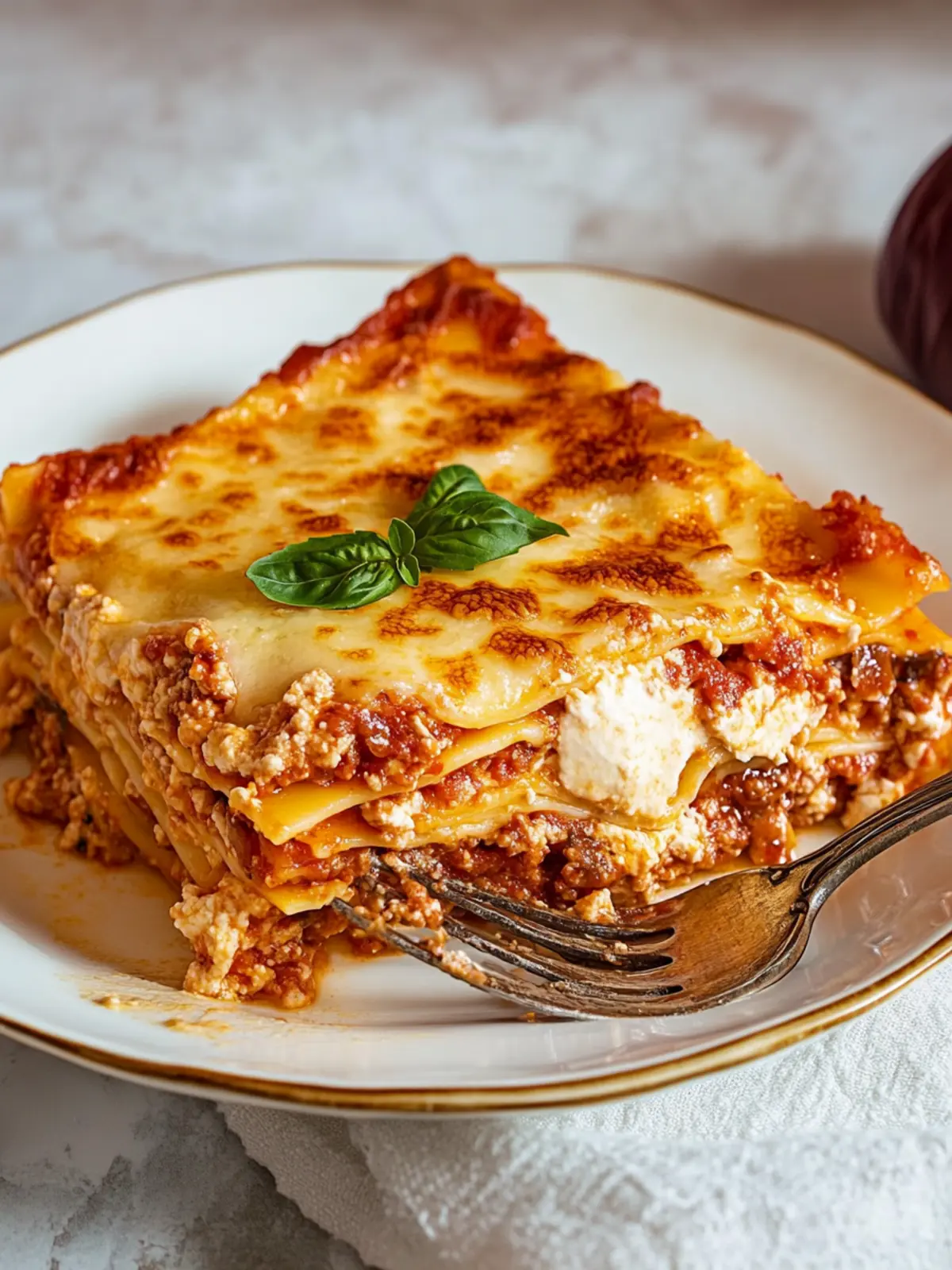 Einfache italienische Lasagne mit Bolognese und Béchamel 3 einfache italienische Lasagne