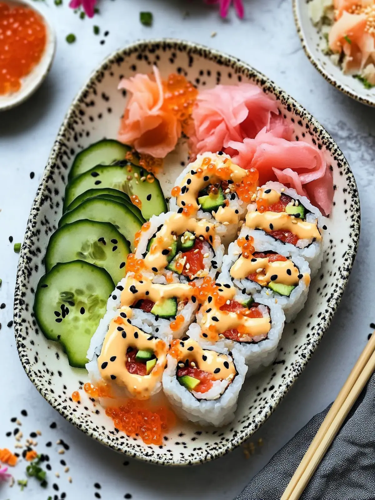 Einfache California-Roll-Sushi-Schalen: Frisch und Köstlich 4 Einfache California-Roll-Sushi-Schalen