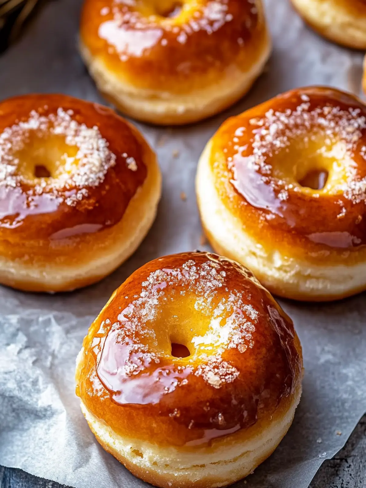 Gebrannte Creme Brûlée Donuts – Himmlisch fluffig und süß 2 Gebrannte Creme Brûlée Donuts