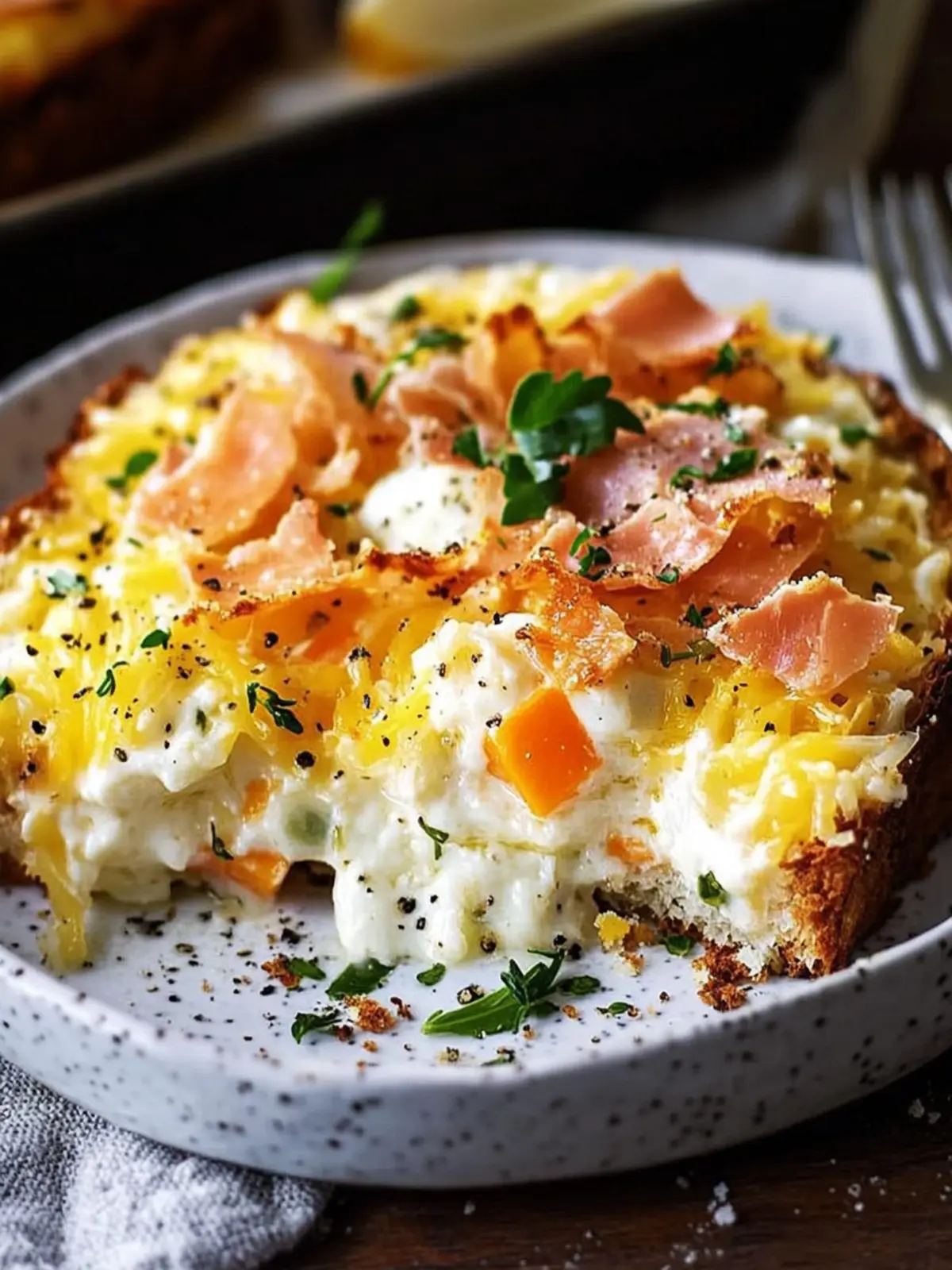 Gebackener Reis mit Schinken und Käse für schnelle Familienabende 3 Gebackener Reis mit Schinken und Käse