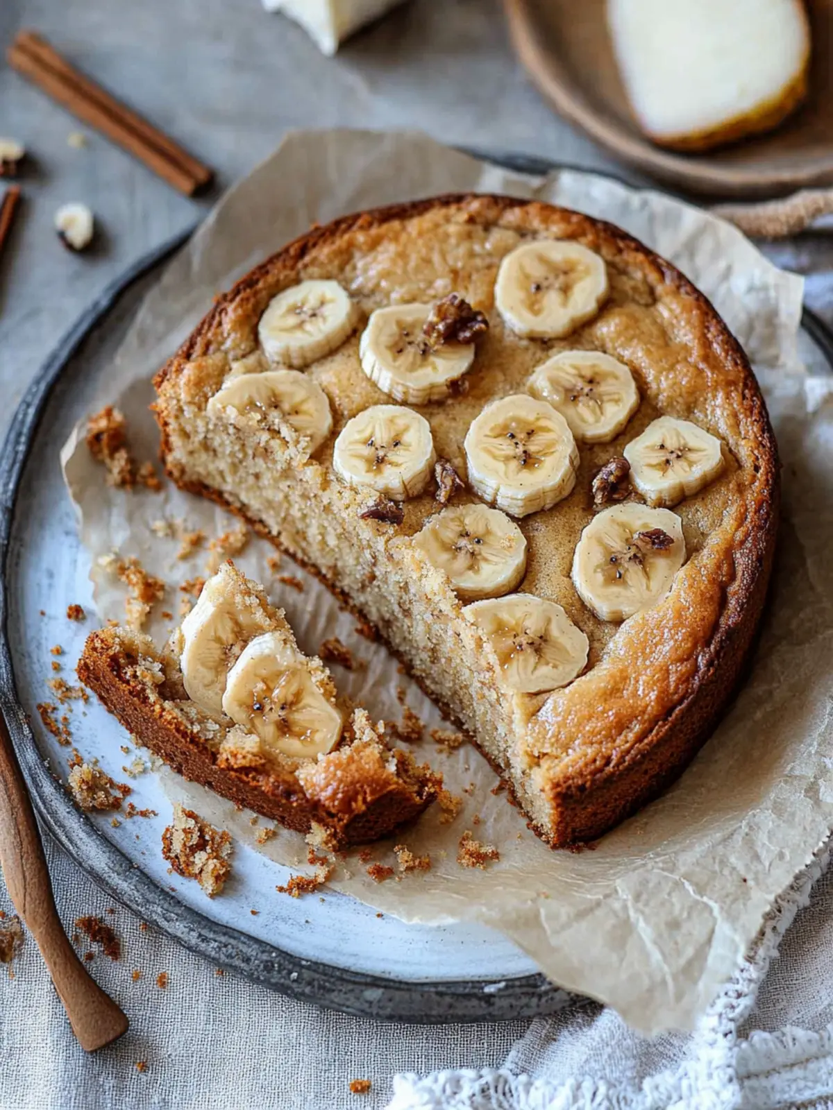 Saftiges Grundrezept für Bananenkuchen – Vegan und einfach! 3 Grundrezept für Bananenkuchen