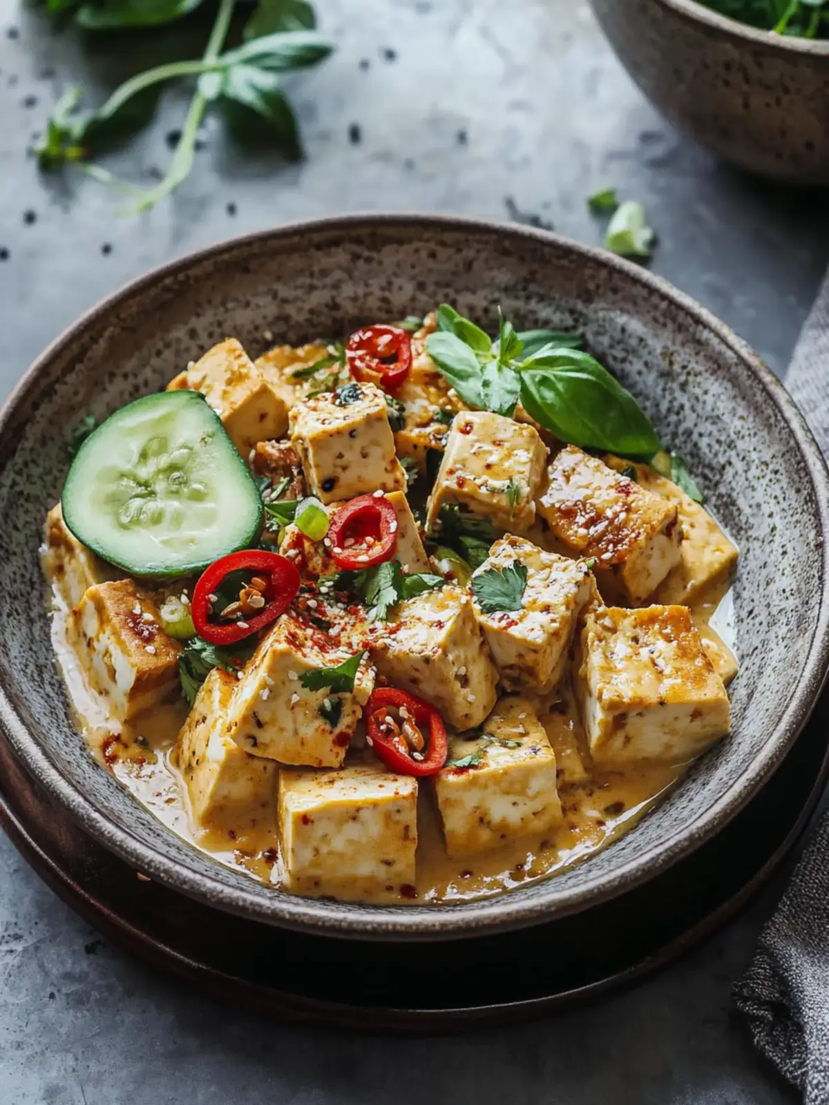 Würziger Tofu mit Kokos: Cremig, schnell und voll Geschmack 5 Würziger Tofu mit Kokos