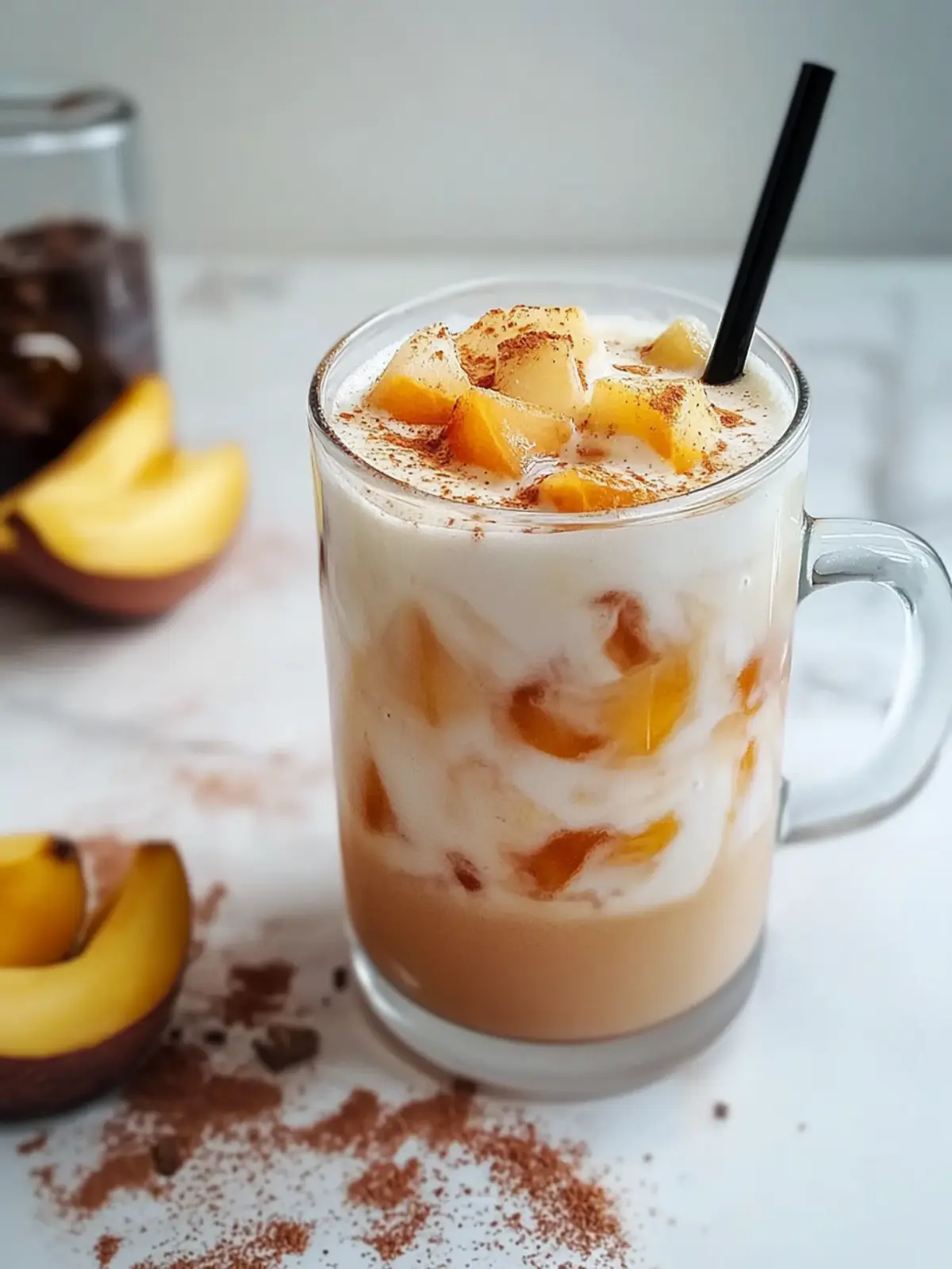 Pfirsich-Cobbler-Chai-Latte für erfrischende Sommertage 5 Pfirsich-Cobbler-Chai-Latte