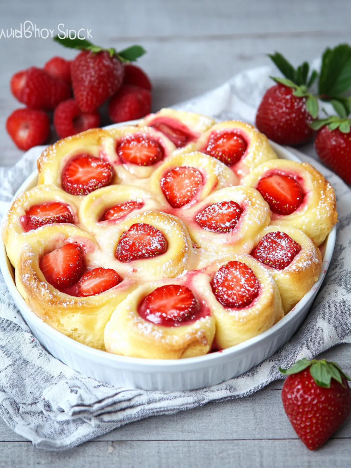 Erdbeer-Pudding-Schnecken: Fluffige Rollen für jeden Anlass 3 Erdbeer-Pudding-Schnecken