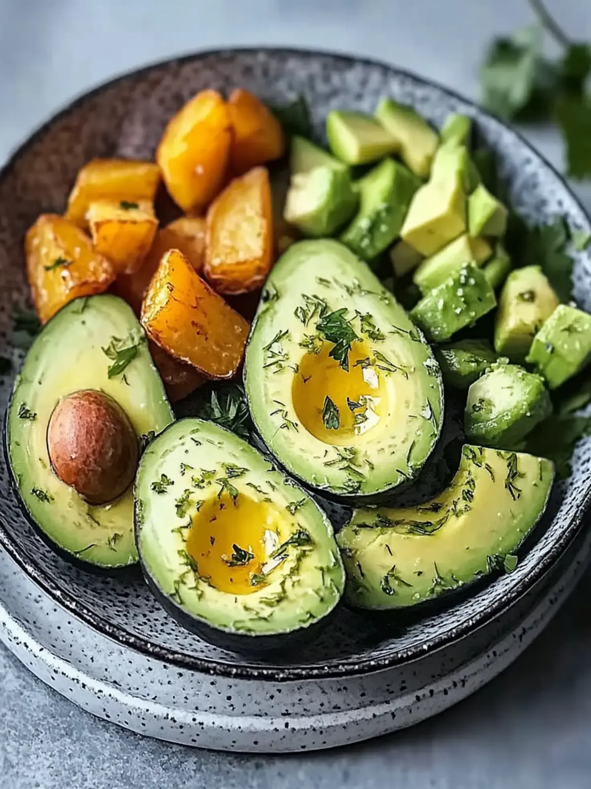 Spiegeleier mit Süßkartoffeln und Avocado: Gesund & Lecker! 2 Spiegeleier mit Süßkartoffeln und Avocado