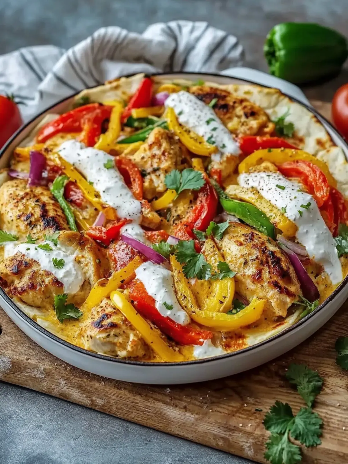 Hühnchen Fajita Hüttenkäse Auflauf – Eiweißreicher Genuss zuhause 2 Hühnchen Fajita Hüttenkäse Auflauf