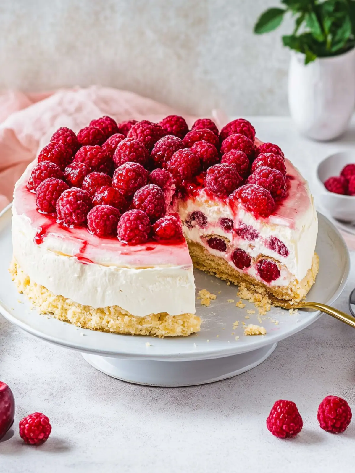 Windbeuteltorte mit Himbeeren: Das perfekte Sommer-Dessert 2 Windbeuteltorte mit Himbeeren