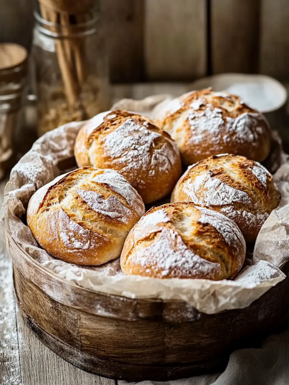 Roggenbrötchen mit Sauerteig: Einfach, aromatisch und frisch! 5 Roggenbrötchen mit Sauerteig
