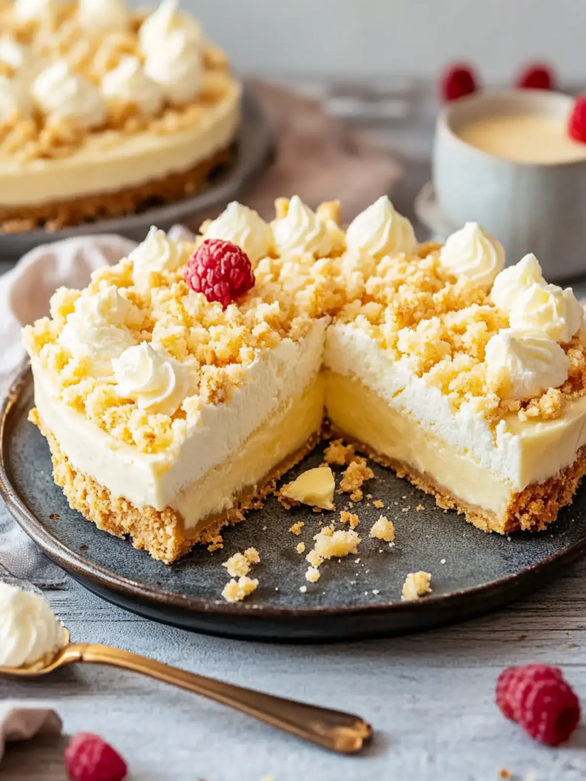 Käsekuchen vom Blech mit Streuseln – Ein Traum aus Teig und Käse 2 Käsekuchen vom Blech mit Streuseln