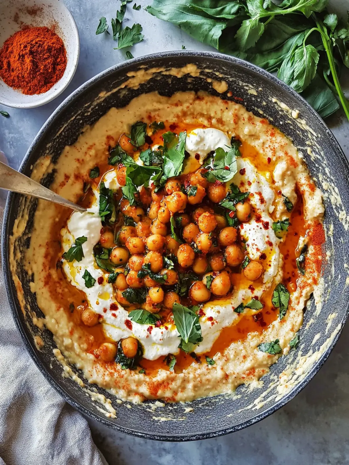 Cremige Harissa-Kichererbsen: Einfaches Wohlfühlessen für jeden Tag 4 Cremige Harissa-Kichererbsen