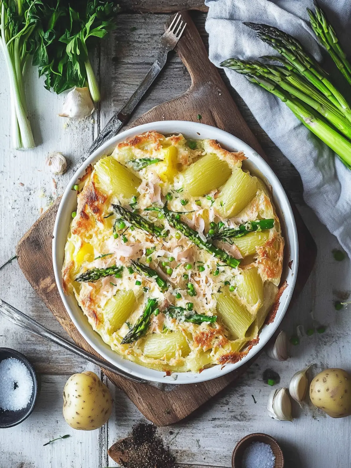 Spargelauflauf mit Schinken und Kartoffeln: Ein Frühlingsgenuss 4 Spargelauflauf mit Schinken und Kartoffeln