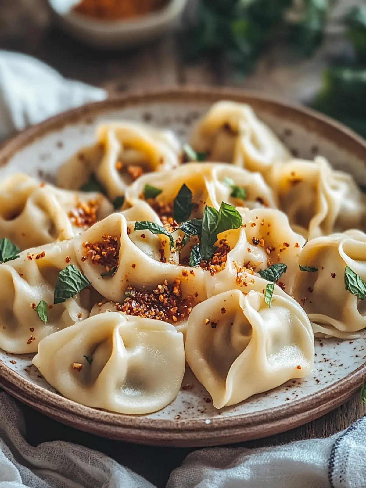 Vegane Manti-Teigtaschen: Herzhaft, einfach und köstlich 5 Vegane Manti-Teigtaschen