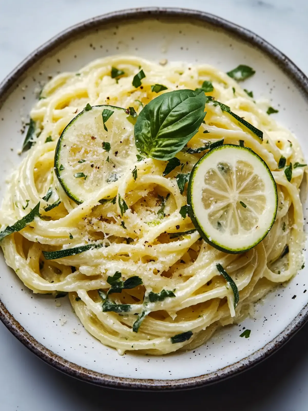 Schnelle Zitronen-Zucchini-Pasta für frische Genussmomente 4 Zitronen-Zucchini-Pasta
