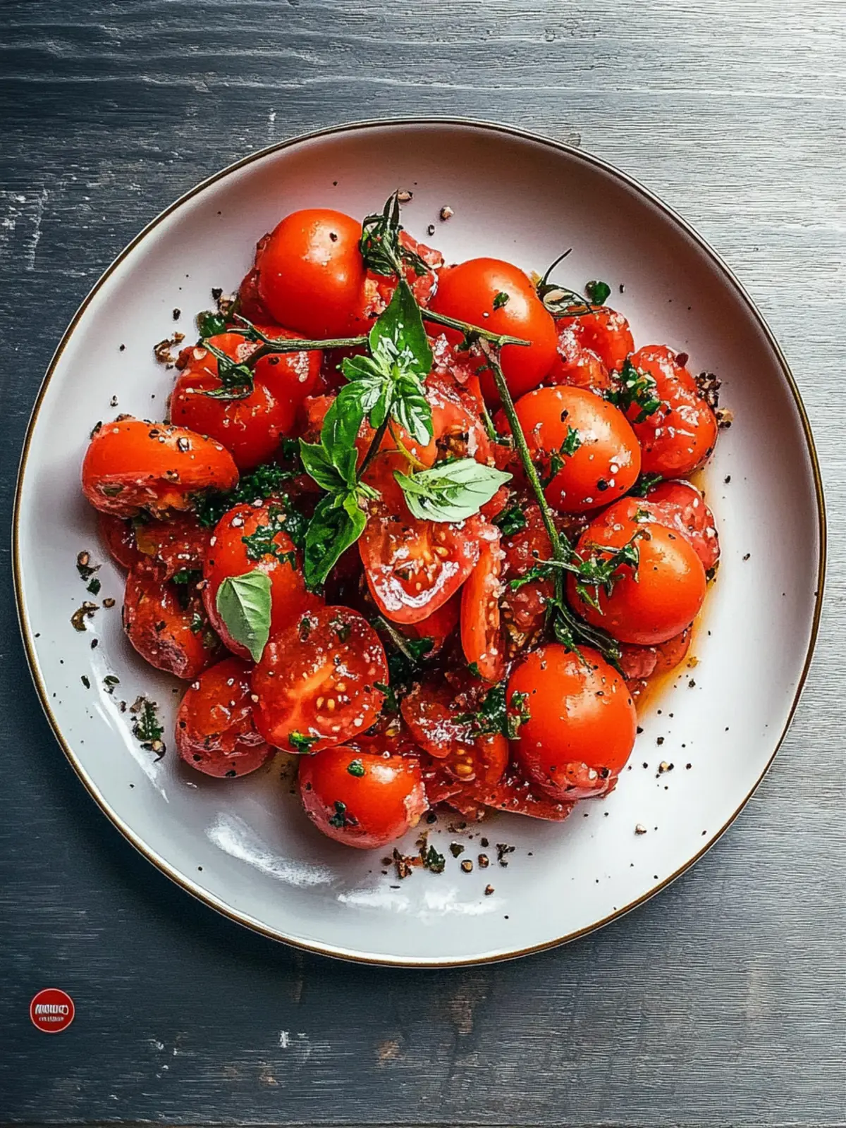 Frischer Tomate mit Giersch Salat – Schnell und lecker genießen 3 Tomate mit Giersch