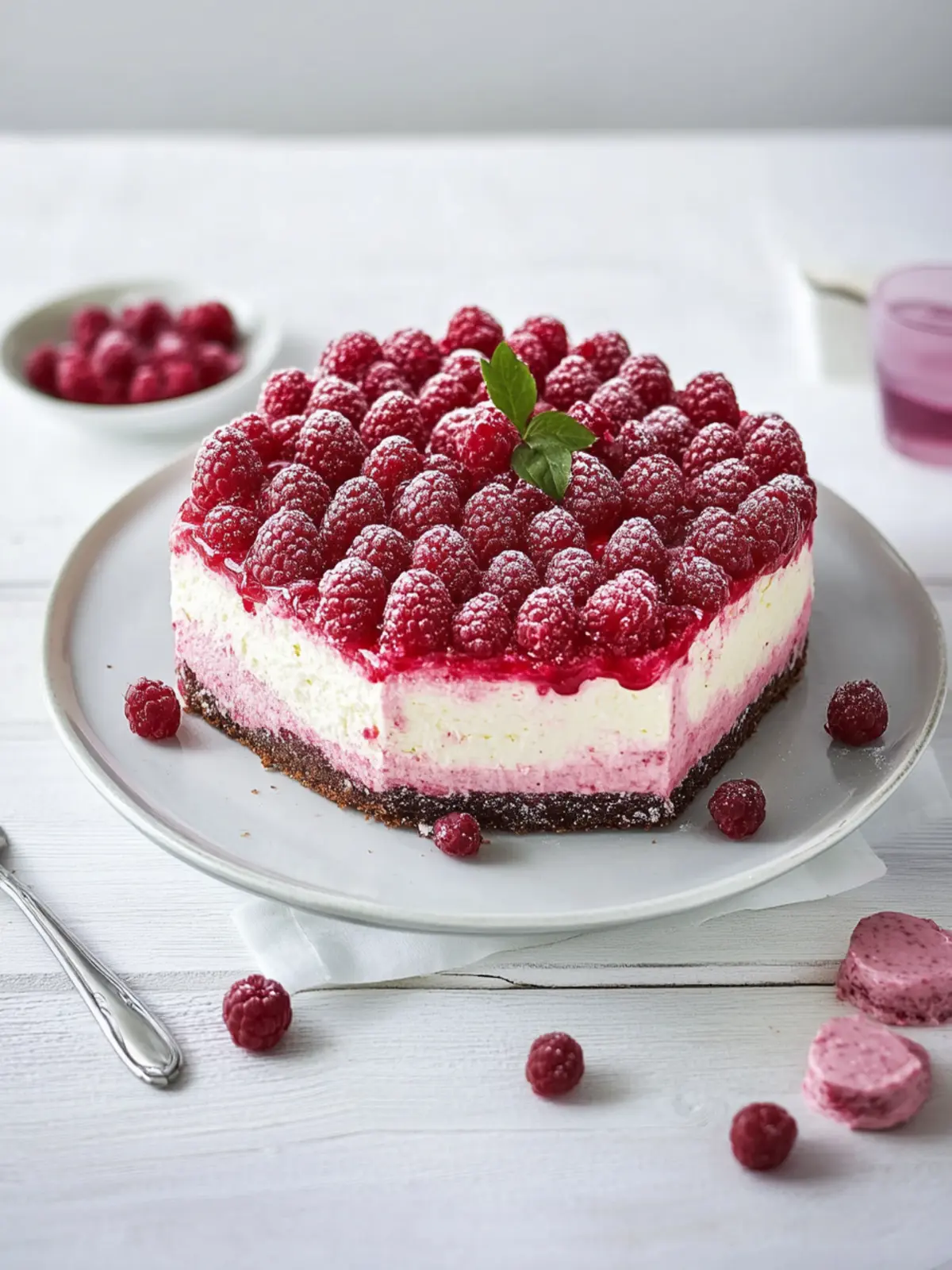 Himbeer-Frischkäse-Mascarpone-Torte