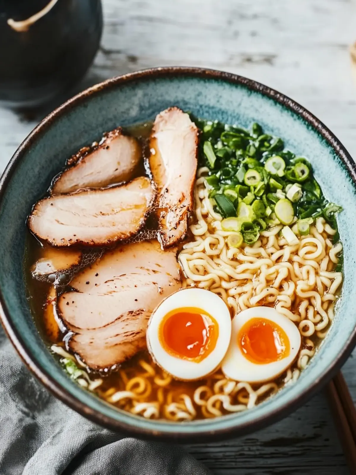 Hausgemachte Ramen mit Chashu und perfekt marinierten Eiern 5 Hausgemachte Ramen