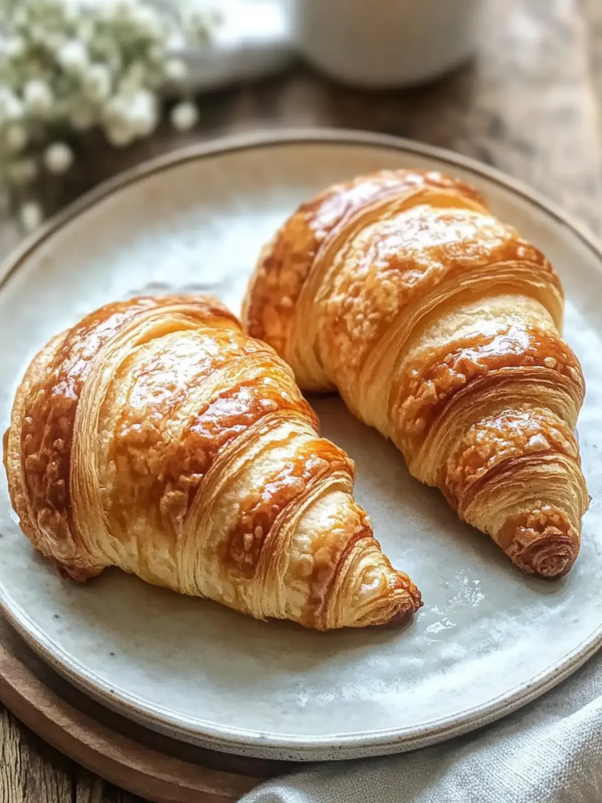 Hausgemachter Französischer Croissant