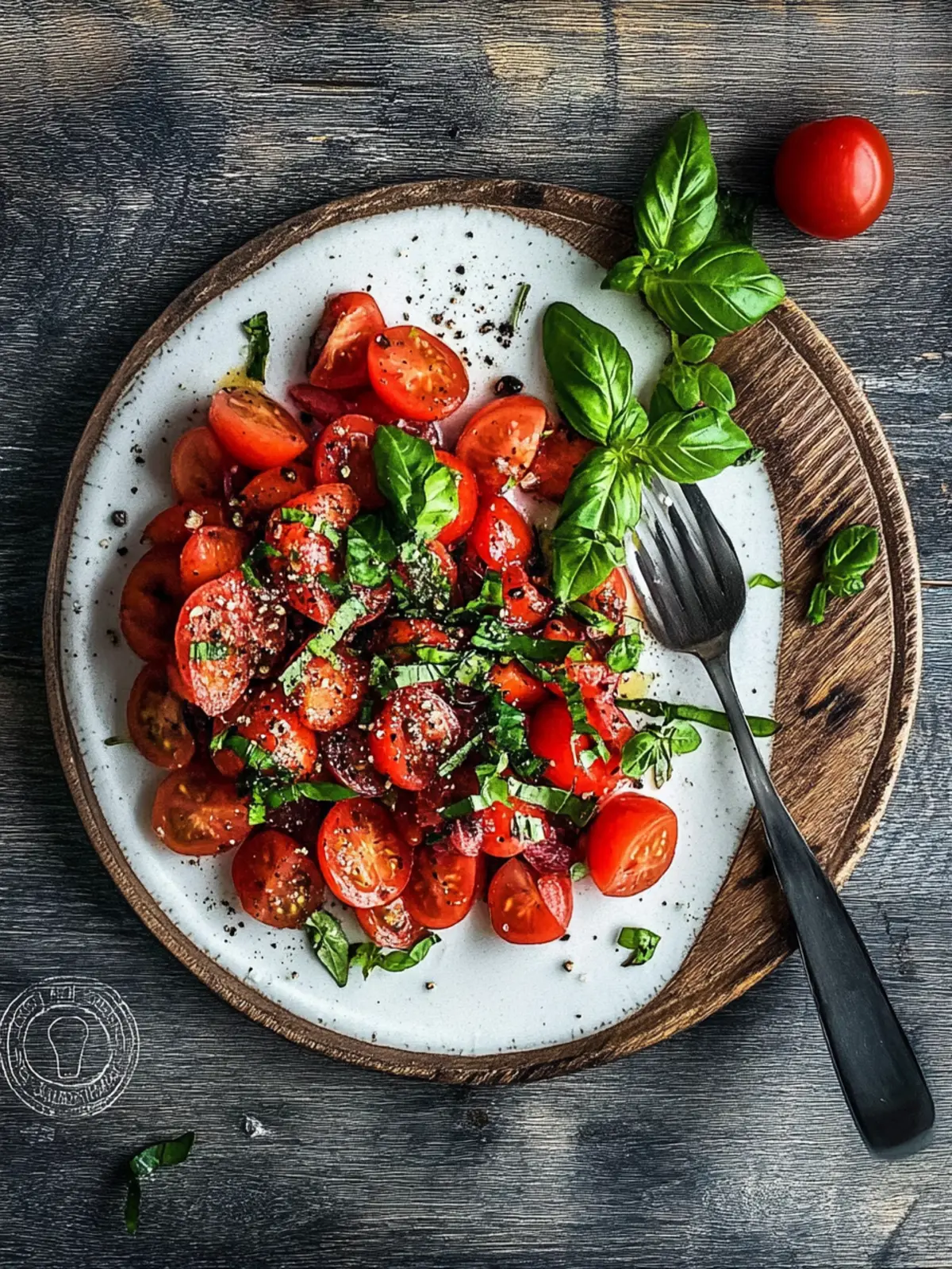 Frischer Tomate mit Giersch Salat – Schnell und lecker genießen 2 Tomate mit Giersch