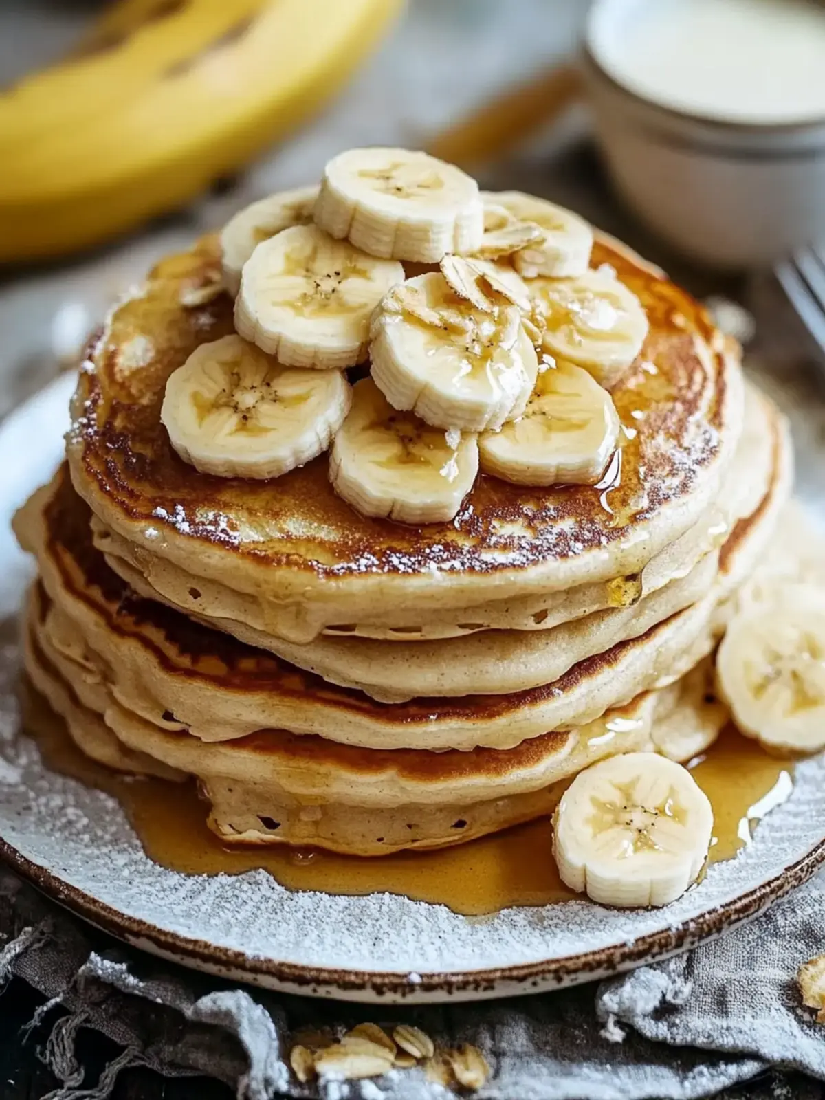 Gesunde Bananen Haferflocken Pancakes: Fluffig und Schnell 5 Gesunde Bananen Haferflocken Pancakes