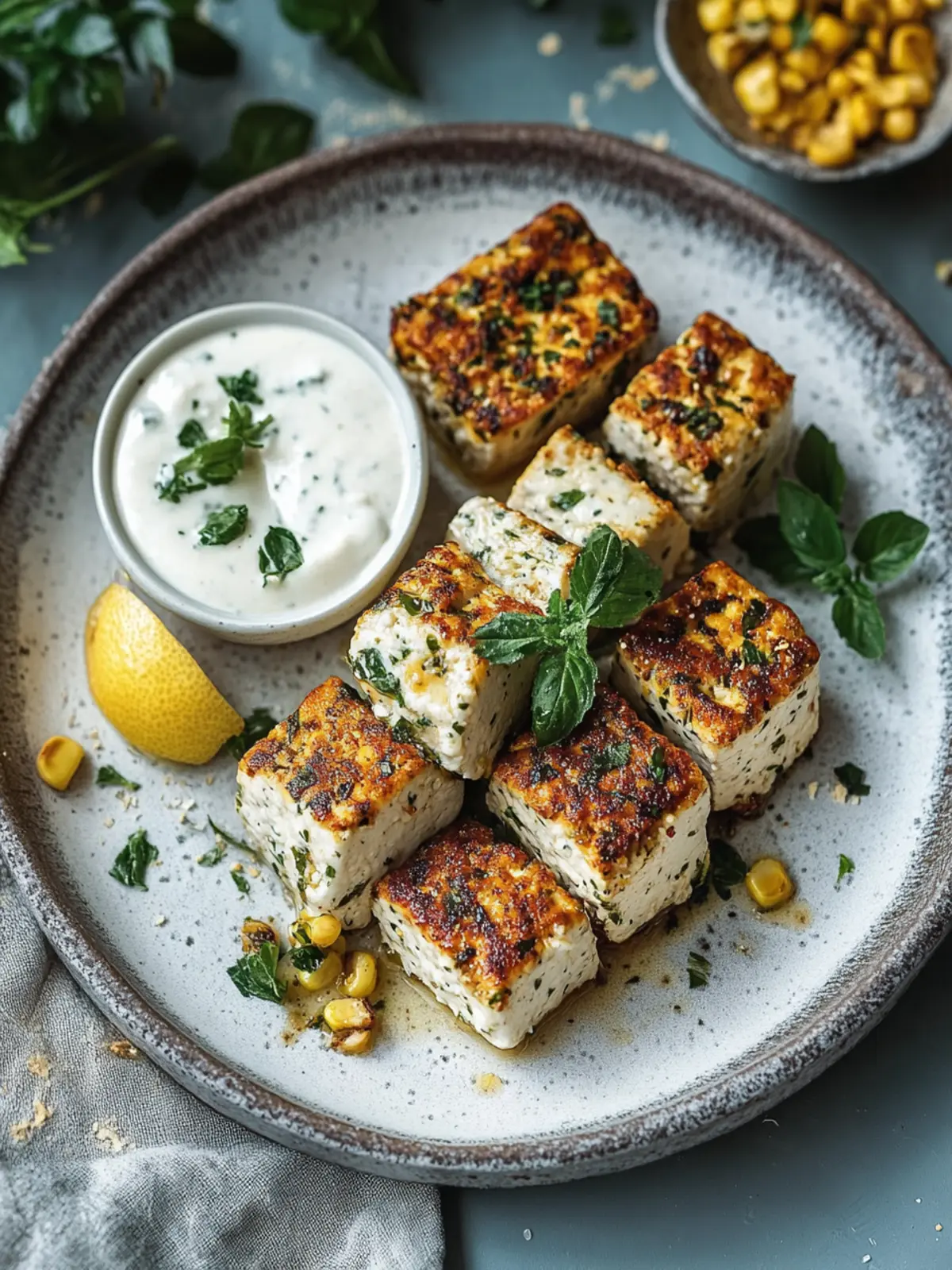 Leckere Mittlere Östliche Tofu Spieße: Vegan & Glutenfrei genießen 2 Mittlere Östliche Tofu Spieße (vegan und glutenfrei)