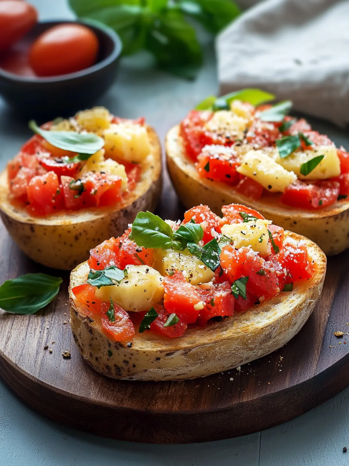 Herzhafte Bruschetta-Kartoffeln für kalte Herbstabende 2 Bruschetta-Kartoffeln