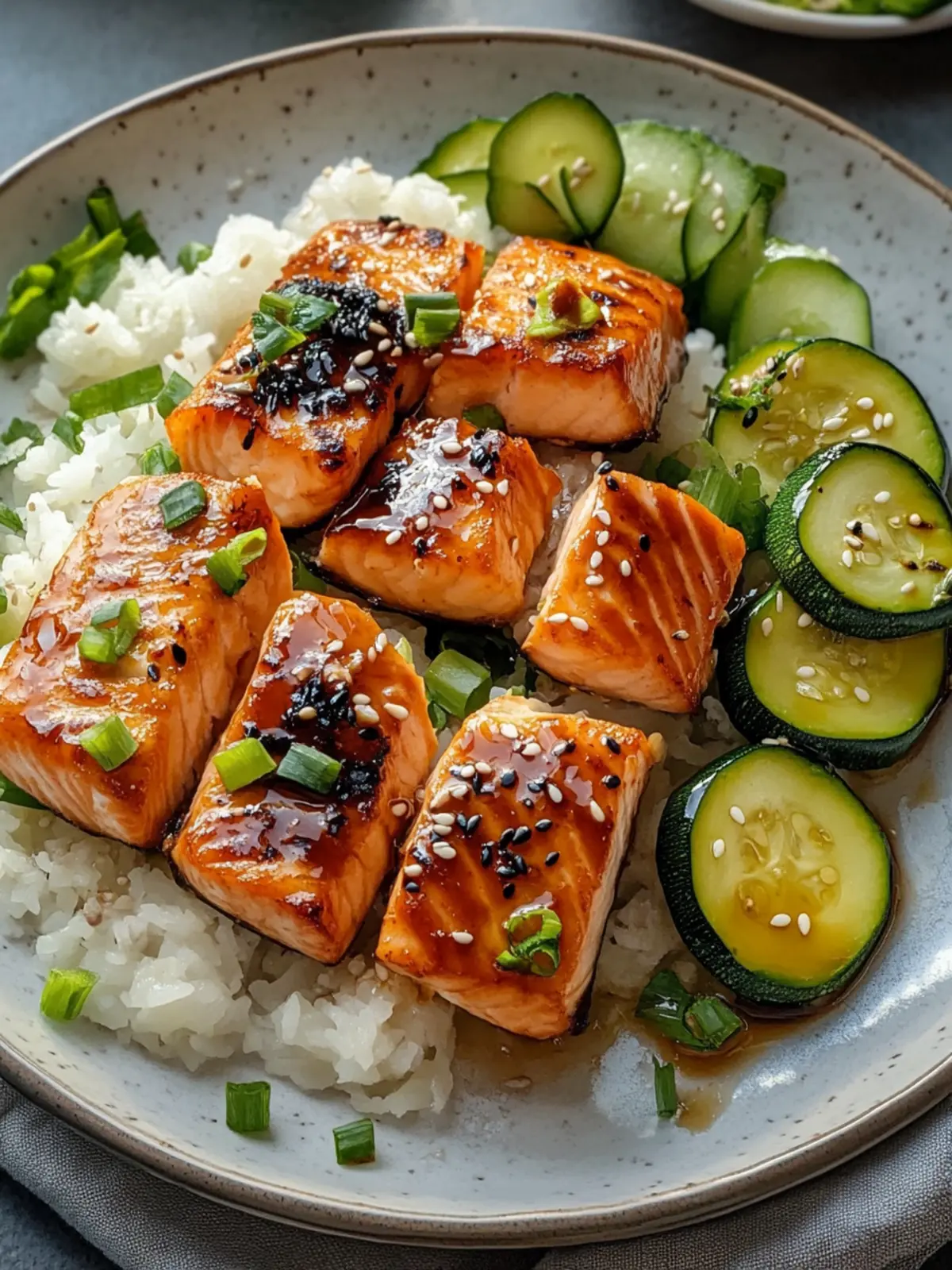 Teriyaki Lachs & Zucchini Spieße: Grillgenuss Gesund und Lecker 5 Teriyaki Lachs & Zucchini Spieße