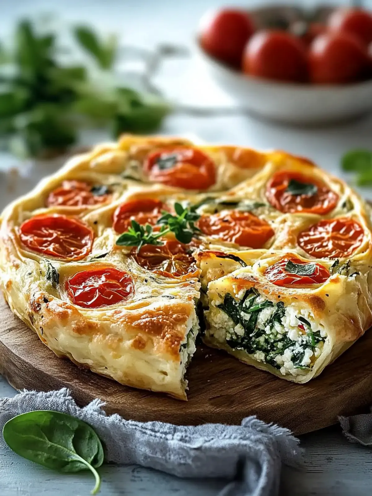 Mediterrane Feta-Röllchen mit Tomaten und Spinat Schnell & Einfach 2 Mediterrane Feta-Röllchen mit Tomaten und Spinat