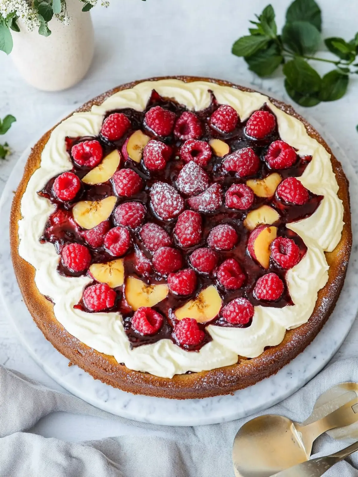 Schneller Geburtstagskuchen mit Quark, Kirschen und Schokolade 3 Schneller Geburtstagskuchen