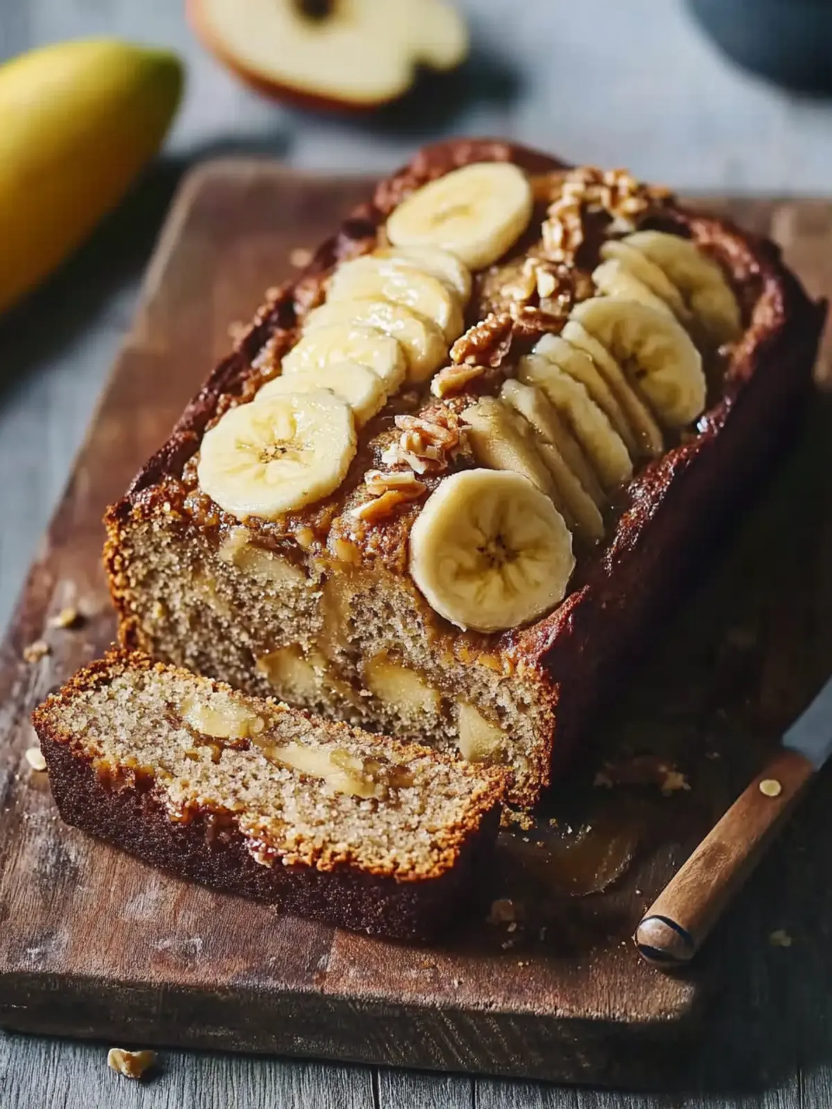 Bananen Apfel Brot ohne Zucker – Gesund und saftig genießen 2 Bananen Apfel Brot ohne Zucker