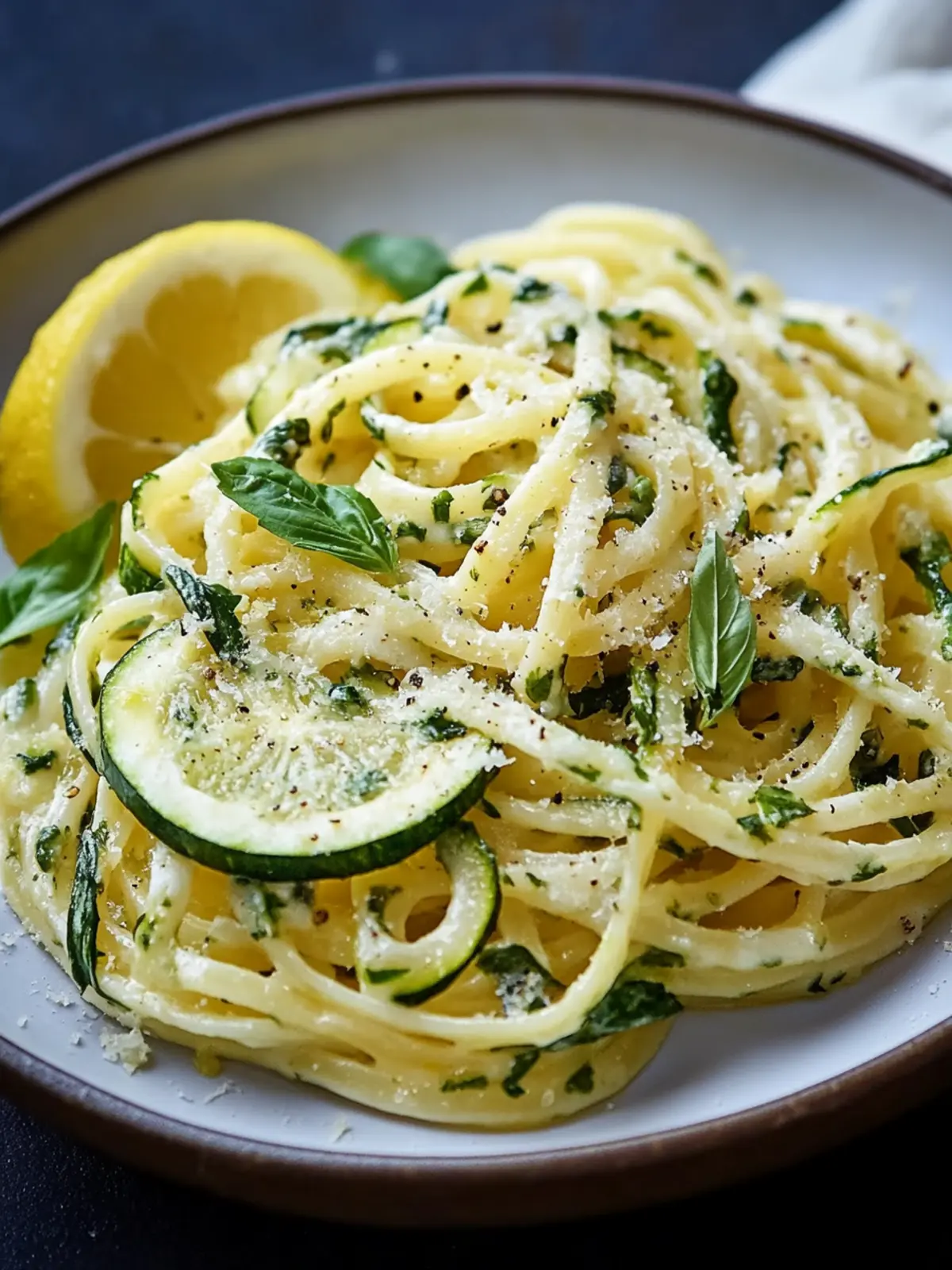 Schnelle Zitronen-Zucchini-Pasta für frische Genussmomente 5 Zitronen-Zucchini-Pasta