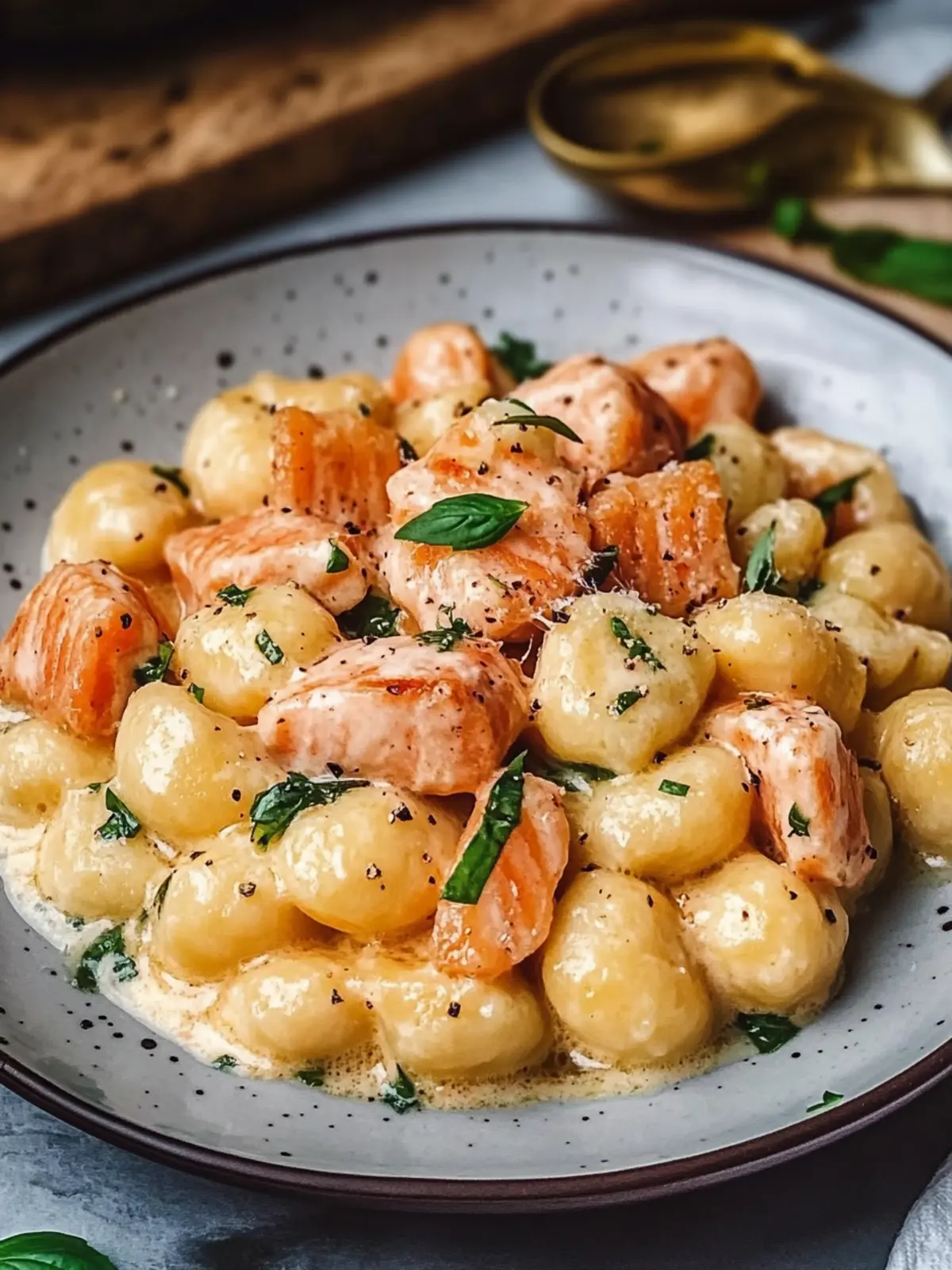 Cremige Lachs-Gnocchi für schnelle Gourmet-Abende 3 Cremige Lachs-Gnocchi