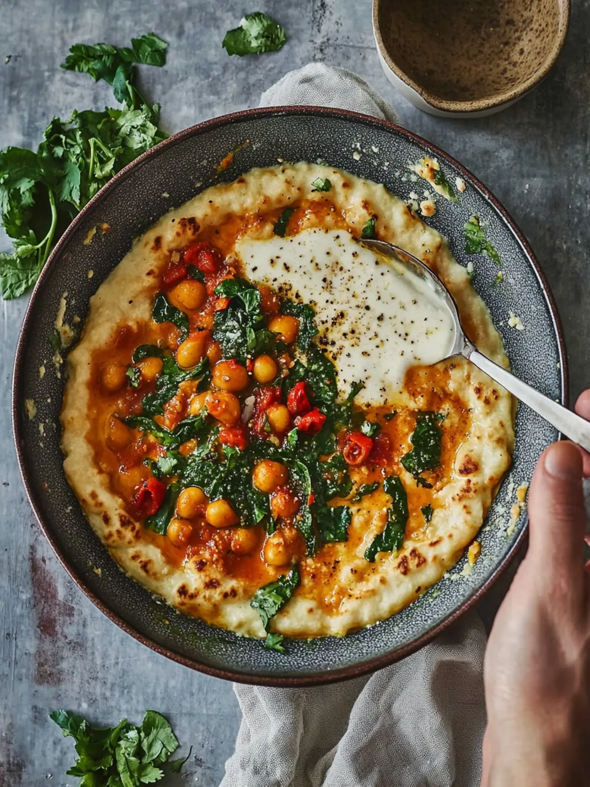 Cremiger Harissa-Kichererbseneintopf für deine Wohlfühlzeit 5 Cremiger Harissa-Kichererbseneintopf