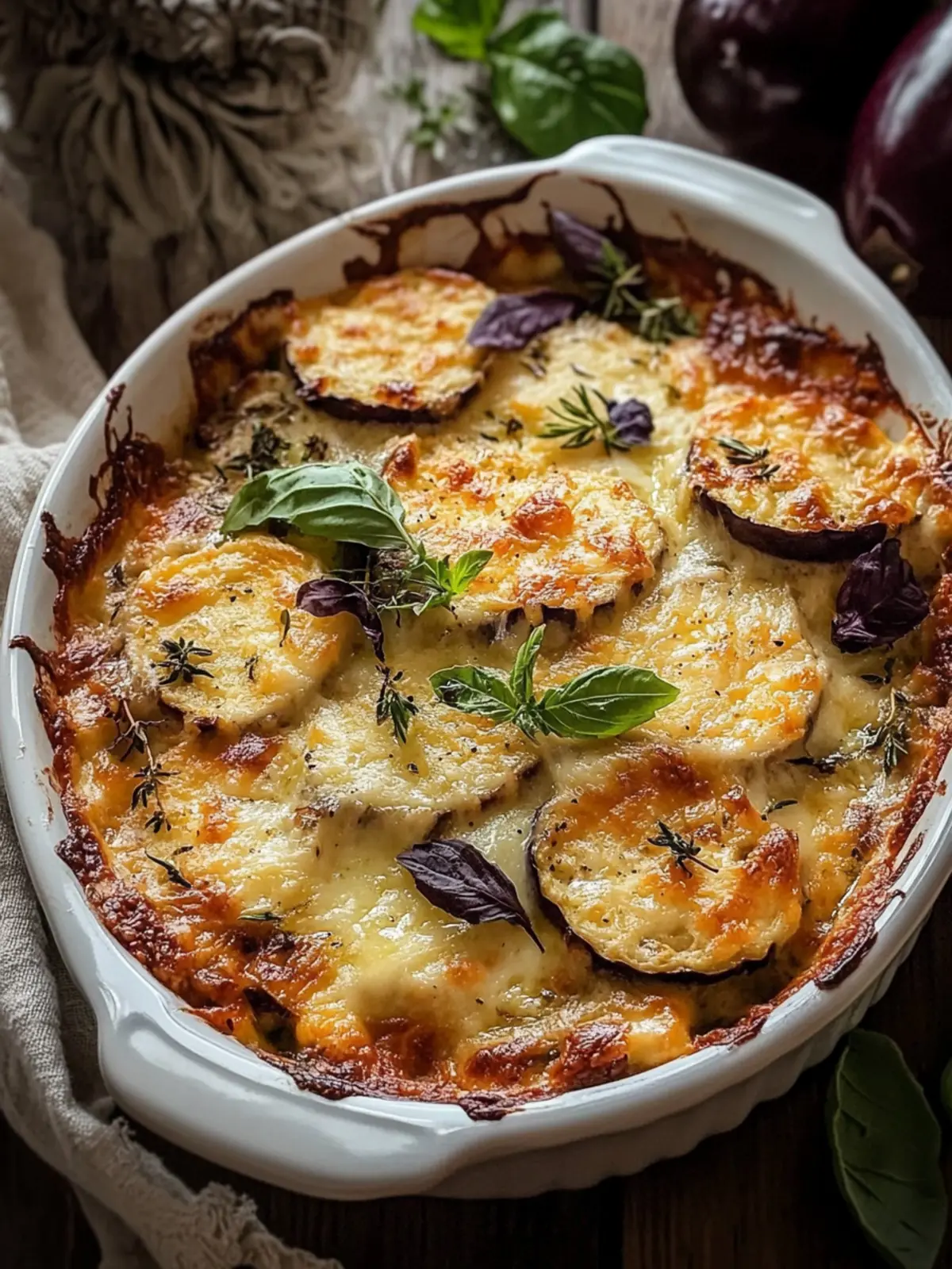 Zartes Auberginen-Gratin für kleines Budget, einfach zaubern 5 Auberginen-Gratin zart (kleines Budget)