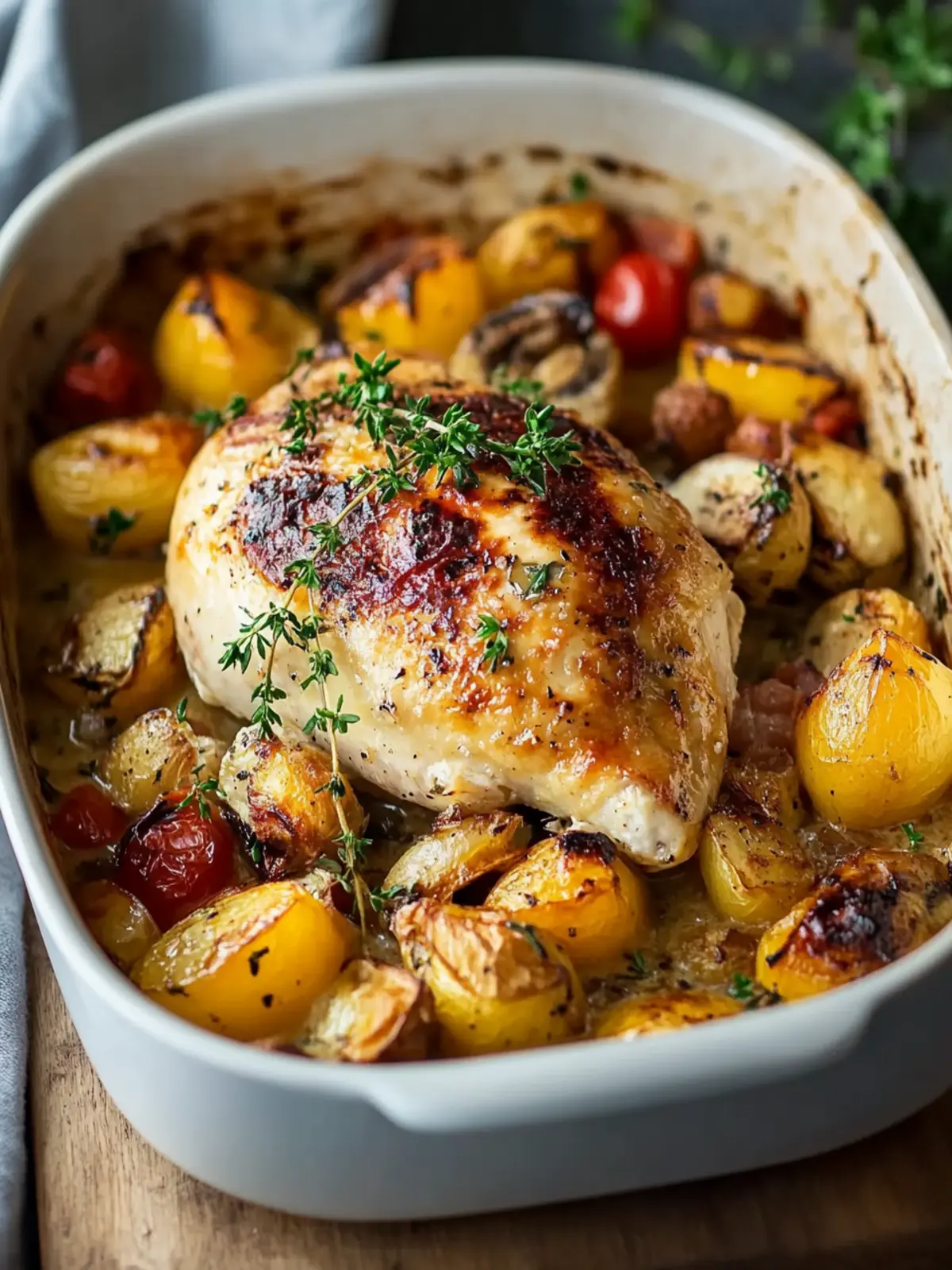 Hähnchen Auflauf im Backofen: Einfach, köstlich und liebevoll! 2 Hähnchen Auflauf im Backofen