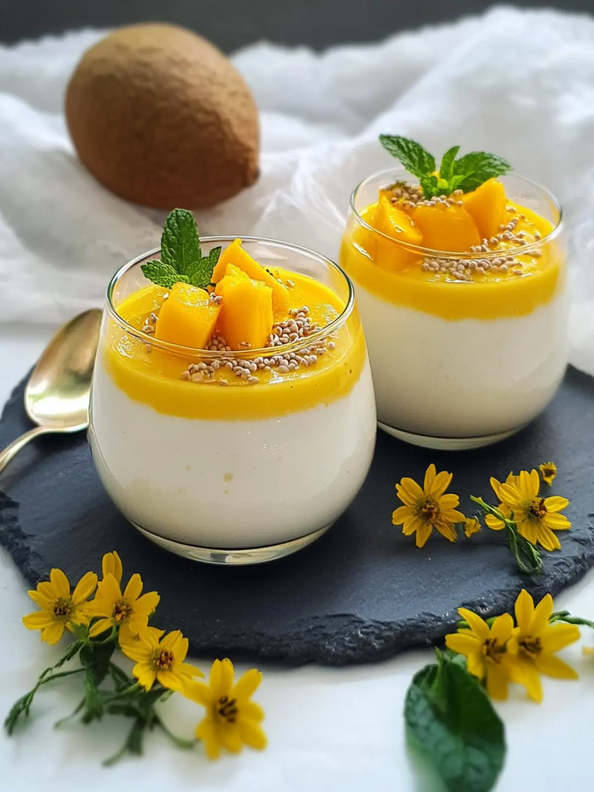 Griechischer Joghurt mit Mango-Mousse: Leicht und frisch genießen 4 Griechischer Joghurt mit Mango-Mousse