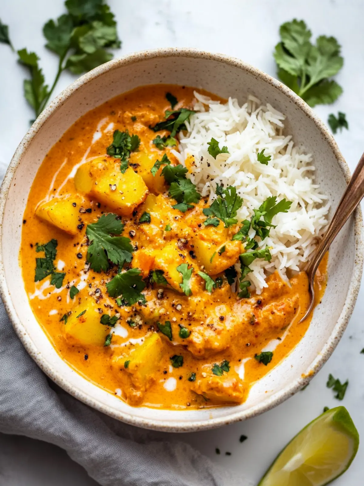 Einfache cremige Kartoffelcurry für schnelle Genussmomente 5 Einfache cremige Kartoffelcurry