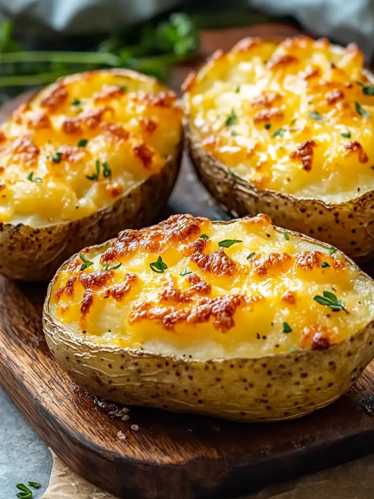 Gebackene Käse-Kartoffeln aus der Heißluftfritteuse: Knuspriger Genuss 5 Baked cheese potatoes from the hot air fryer