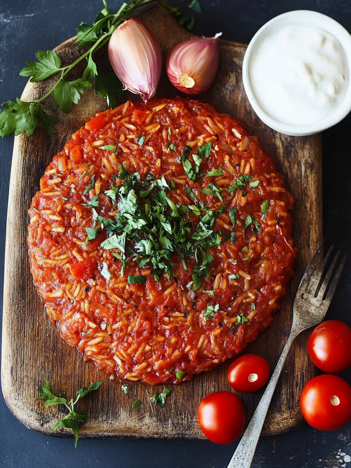 Griechischer Tomatenreis: Schnelles, veganes Genussrezept 4 Griechischer Tomatenreis