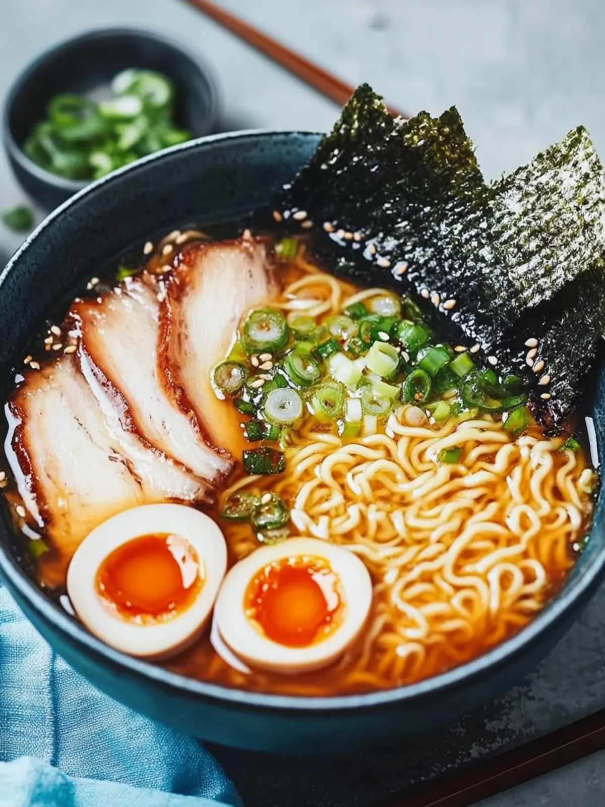 Hausgemachte Ramen mit Chashu und perfekt marinierten Eiern 4 Hausgemachte Ramen