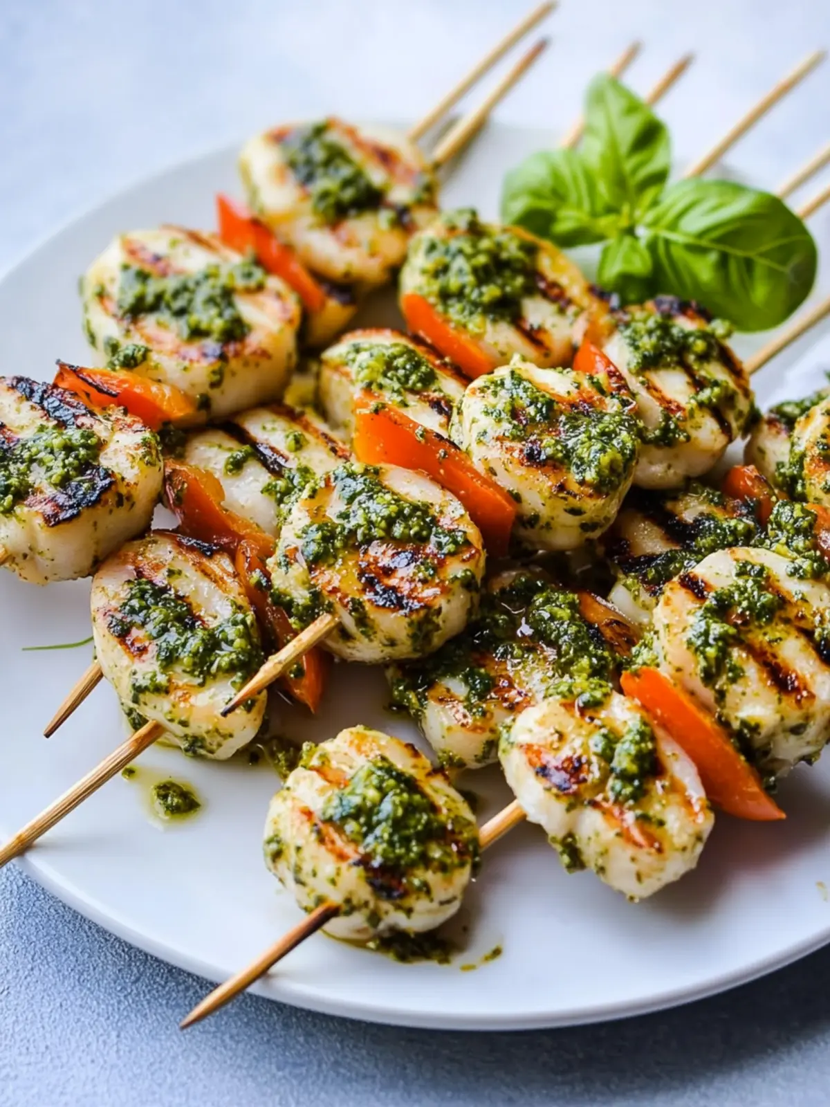 Pesto Gegrillte Garnelen: Sommerlicher Genuss für Feinschmecker 4 Pesto Gegrillte Garnelen