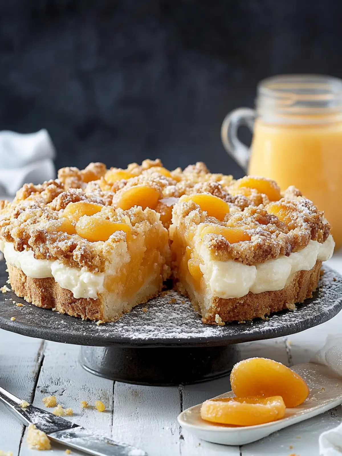 Saftiger Aprikosen-Streuselkuchen mit knusprigem Topping 2 Aprikosen-Streuselkuchen