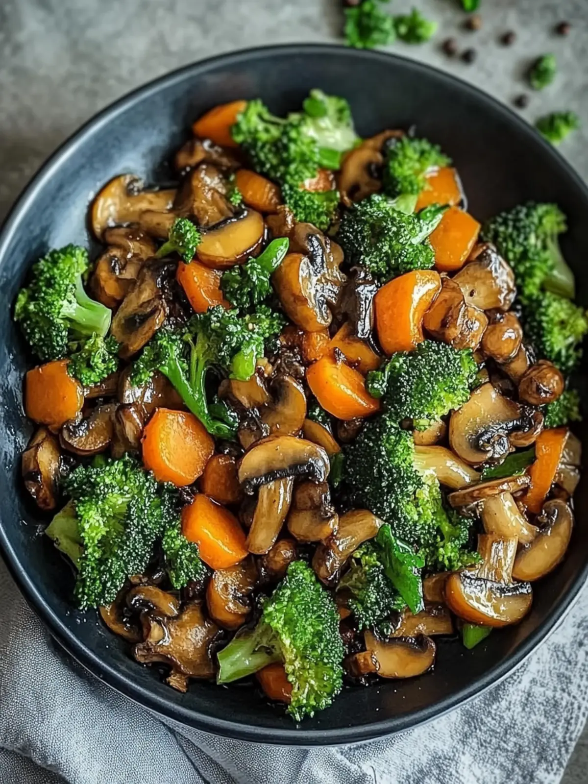 15-Minuten-Pfanne mit Champignons, Brokkoli und Karotten für eilige Feinschmecker 4 15-Minuten-Pfanne mit Champignons, Brokkoli und Karotten