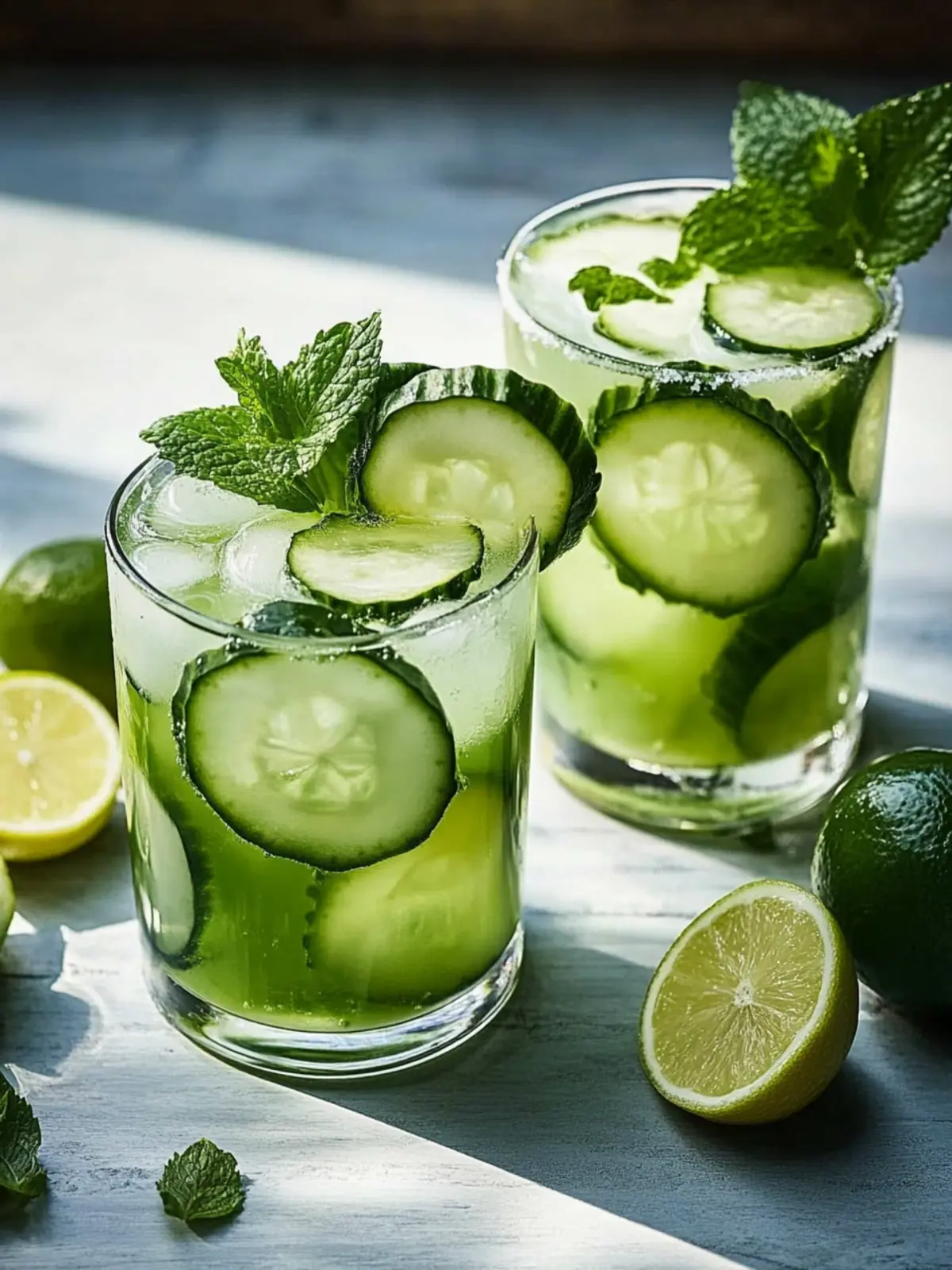 Gurkensoda mit Minze – Erfrischend und einfach selbstgemacht 4 Gurkensoda mit Minze
