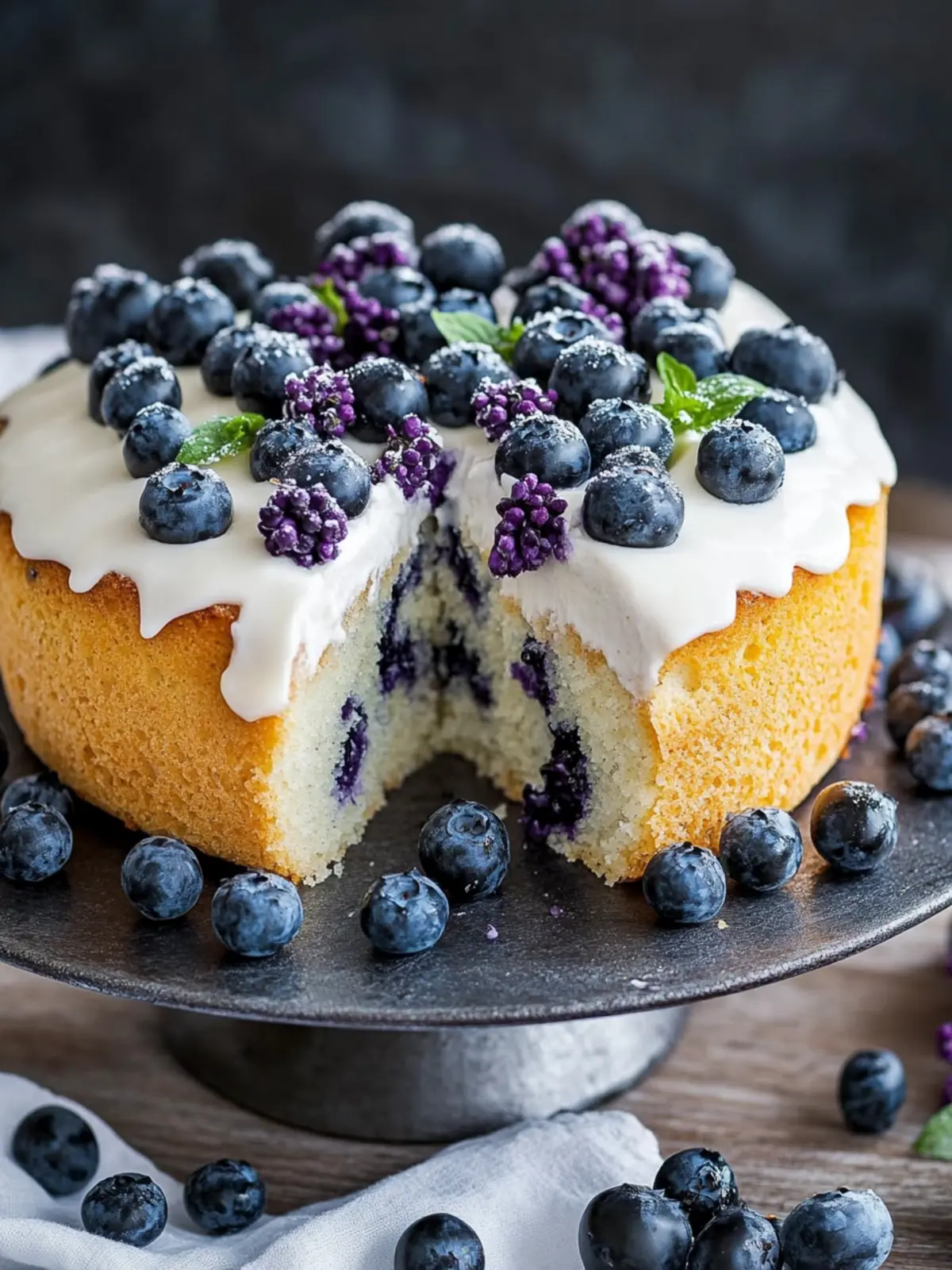 Buttermilch-Kuchen mit Blaubeeren: Sommerlicher Genuss für Dich 2 Buttermilch-Kuchen mit Blaubeeren
