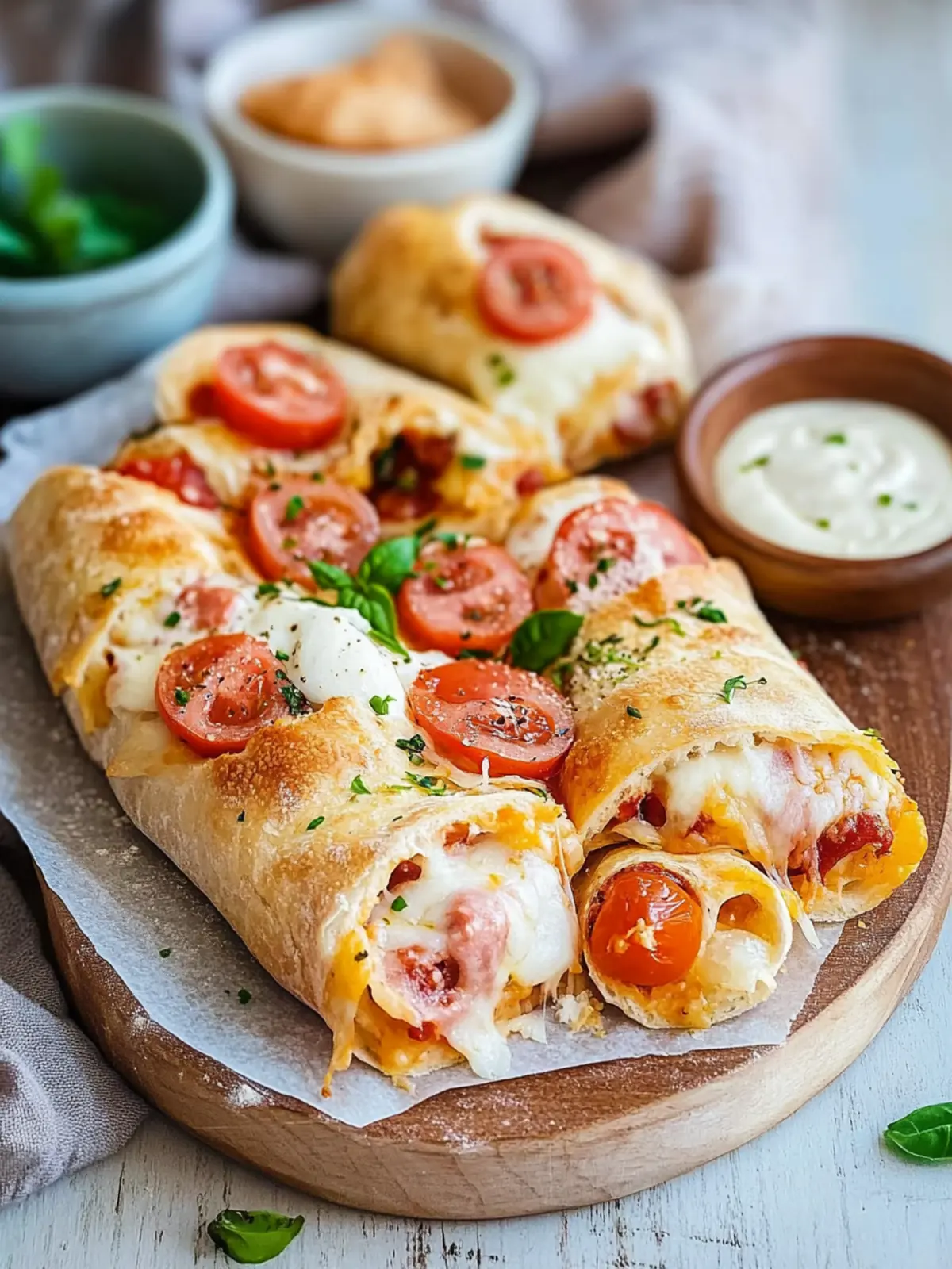 Gefüllte Pizzabrötchen selber machen - Knusprig und Lecker! 5 Gefüllte Pizzabrötchen selber machen