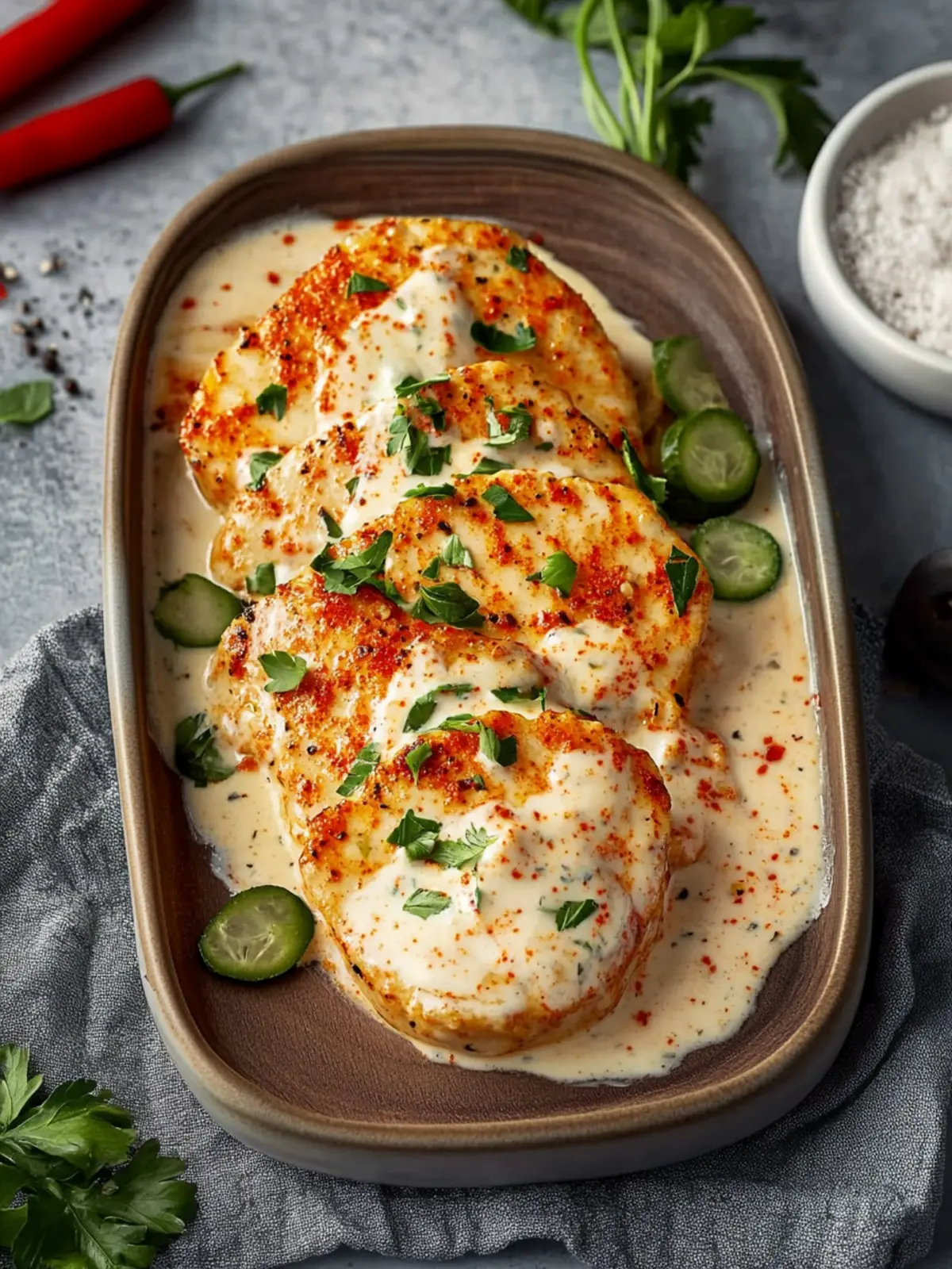 Hähnchenbrust Frischkäsesoße mit Paprika – Einfach und Lecker 4 Hähnchenbrust Frischkäsesoße mit Paprika